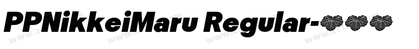 PPNikkeiMaru Regular字体转换